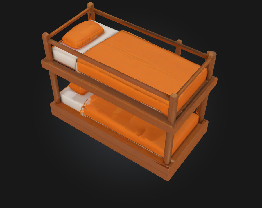 Bunk Bed Bliss  Stacked Comfort with Style 3D model_6