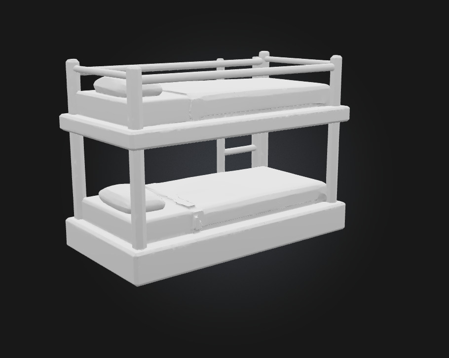 Bunk Bed Bliss  Stacked Comfort with Style 3D model_11