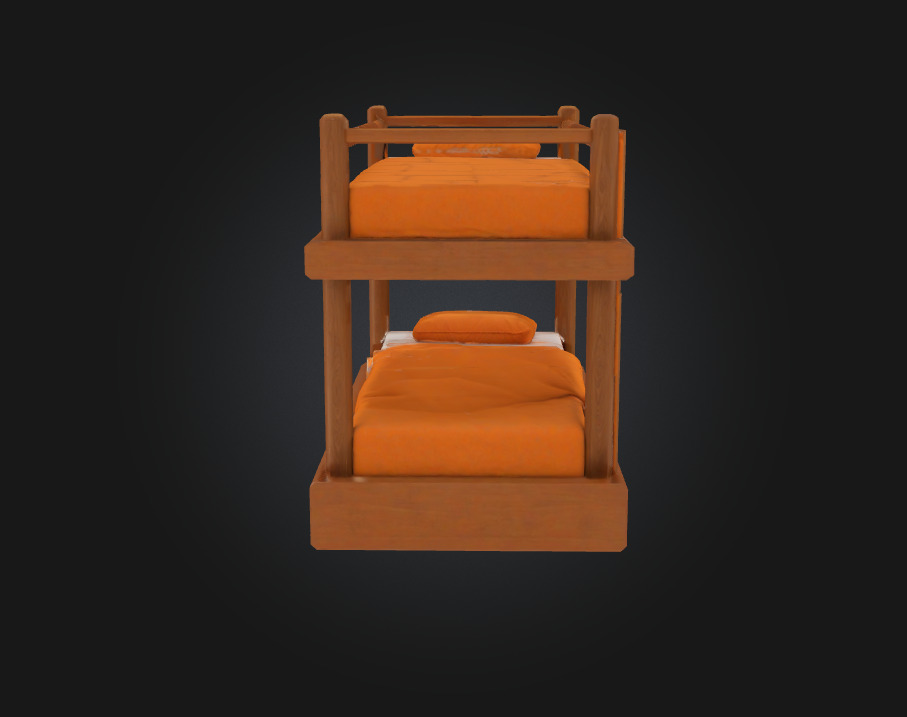 Bunk Bed Bliss  Stacked Comfort with Style 3D model_7