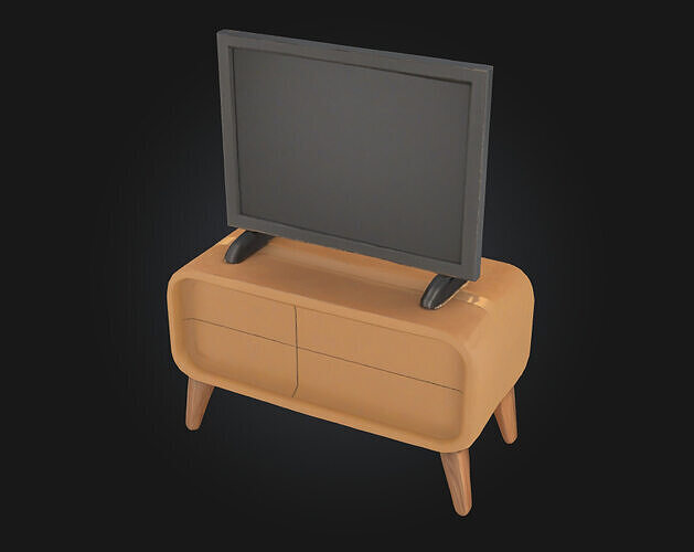 Retro TV Setup  Nostalgia in Every Pixel 3D model