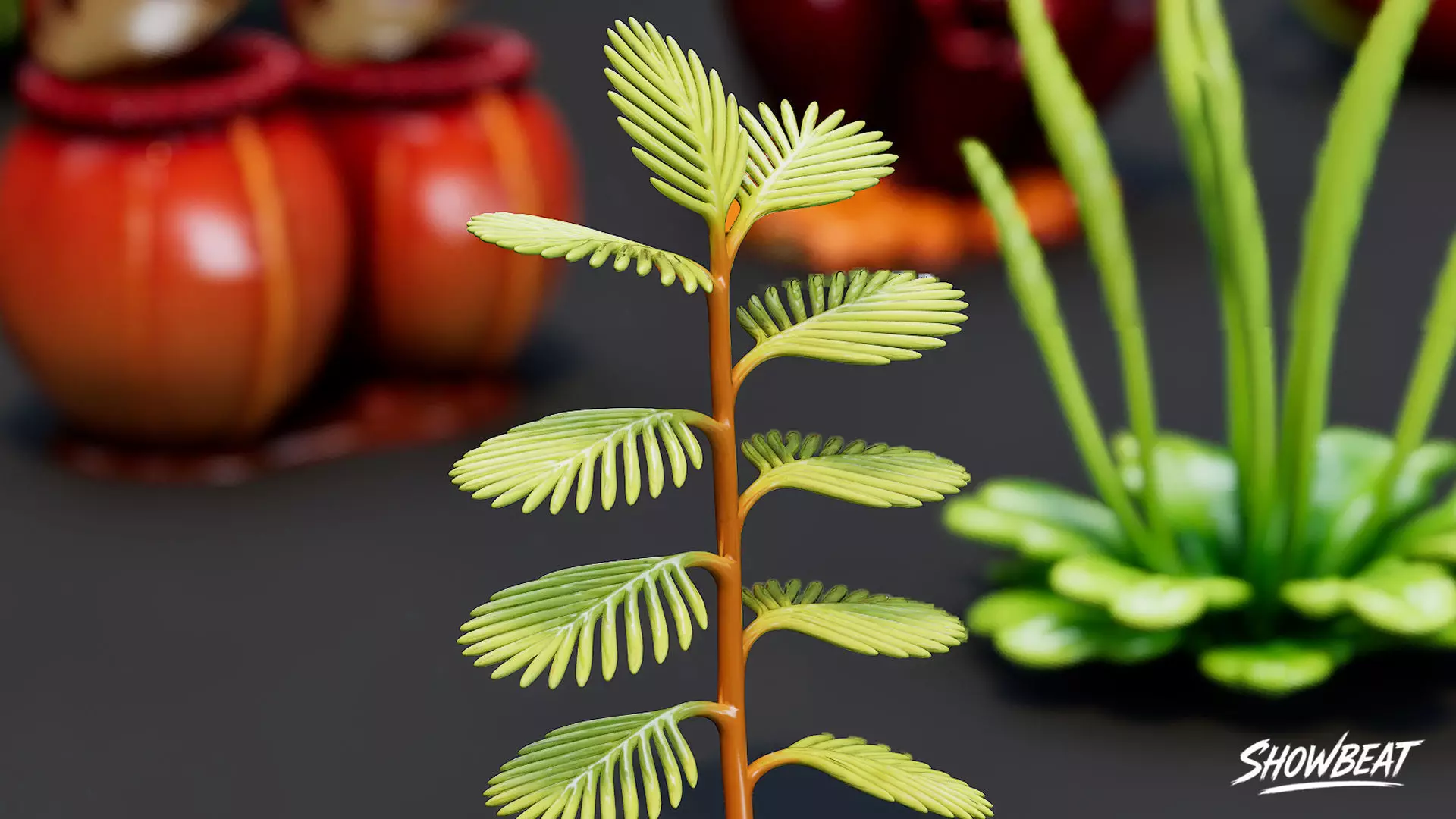 Cartoon Carnivorous Plants Pack Low-poly 3D model_2