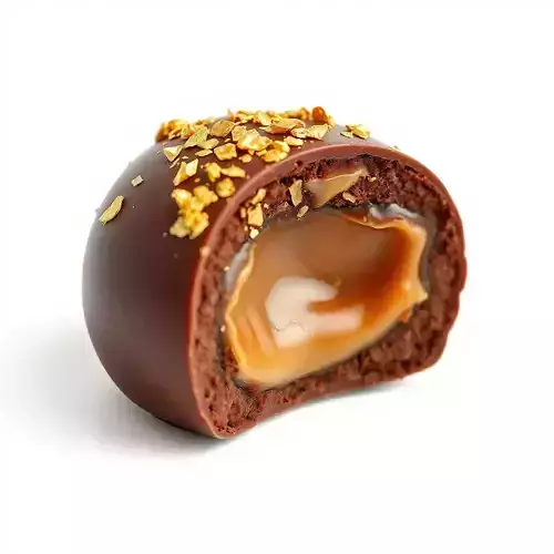 Gourmet Chocolate Truffle with Caramel Center D Model Pack