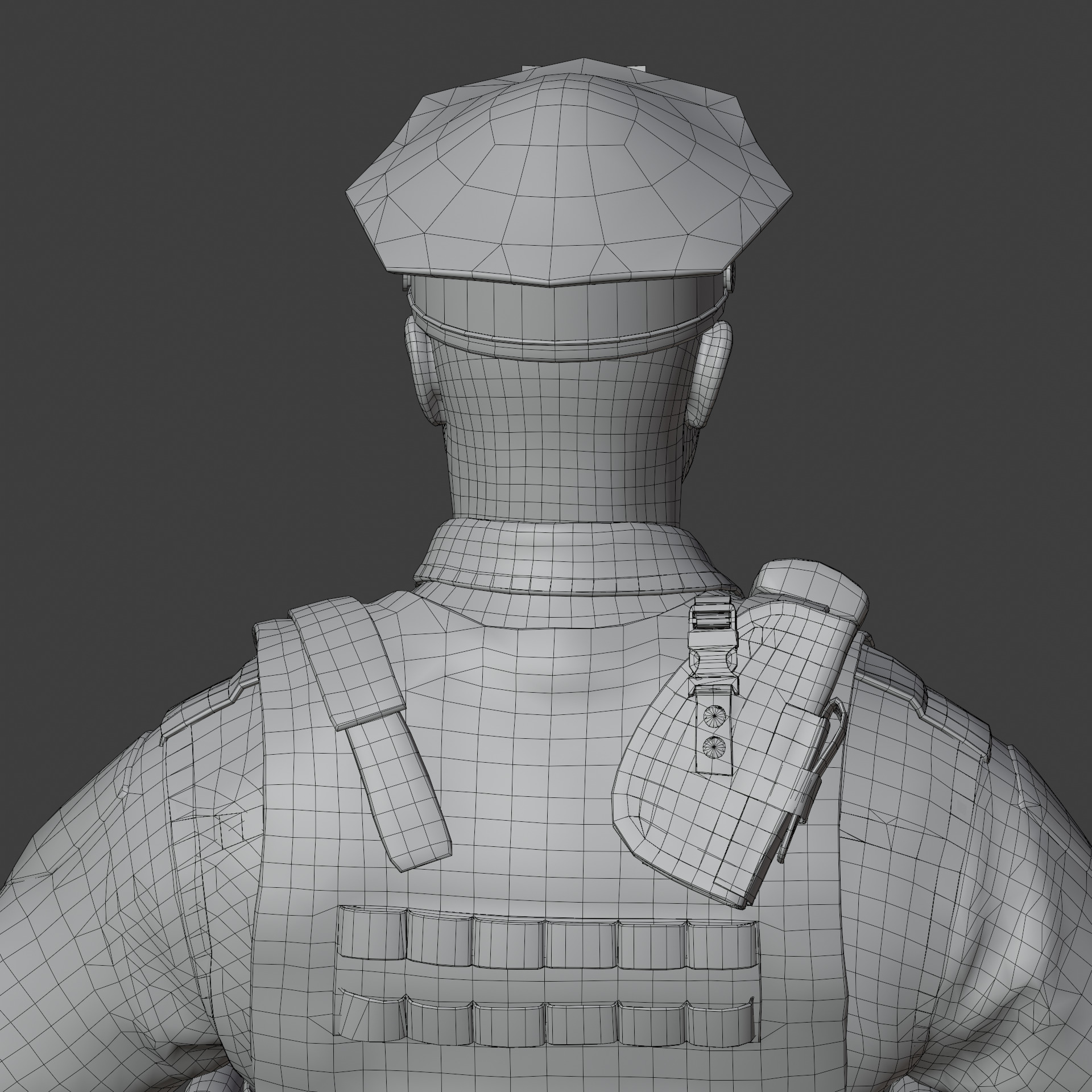 Police Officer Rigged 3D model_53