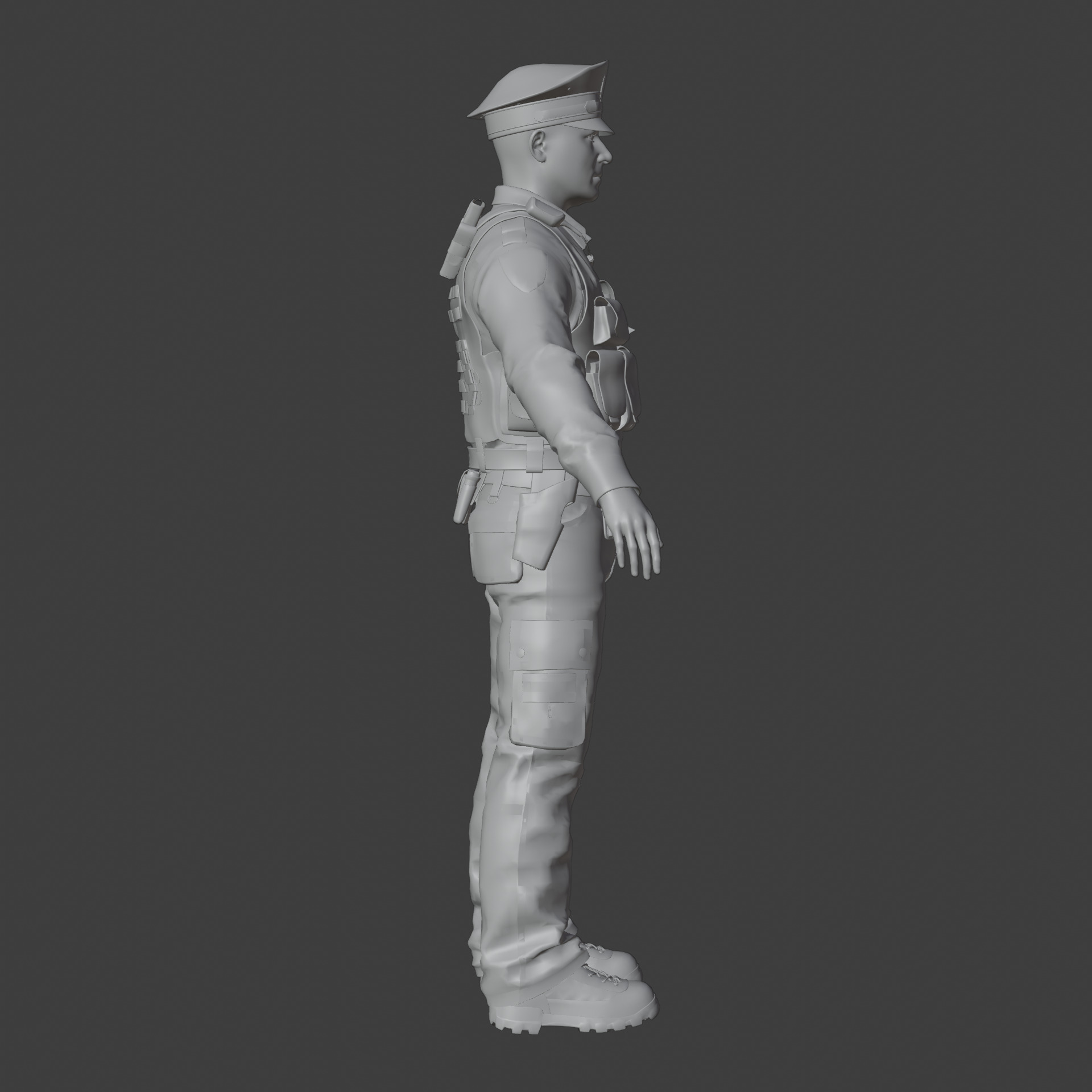 Police Officer Rigged 3D model_34