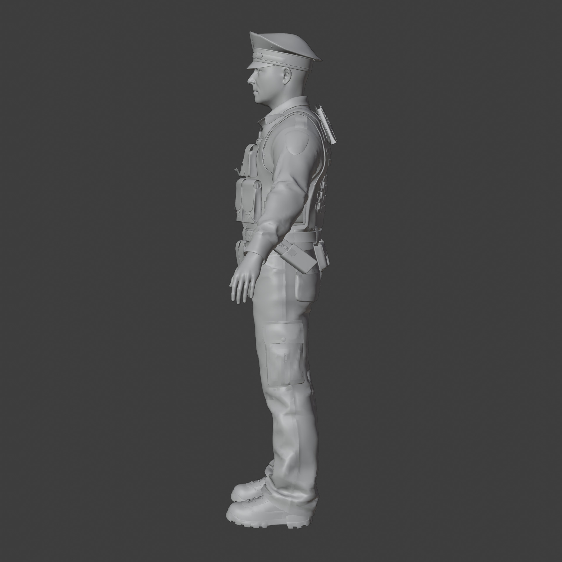 Police Officer Rigged 3D model_36