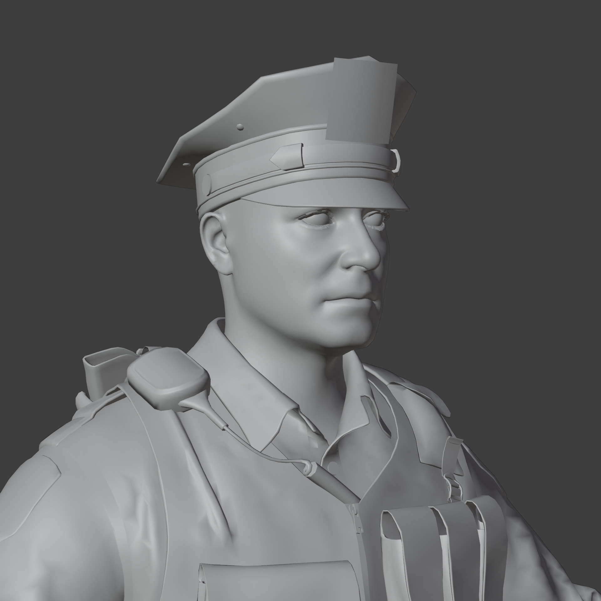 Police Officer Rigged 3D model_38