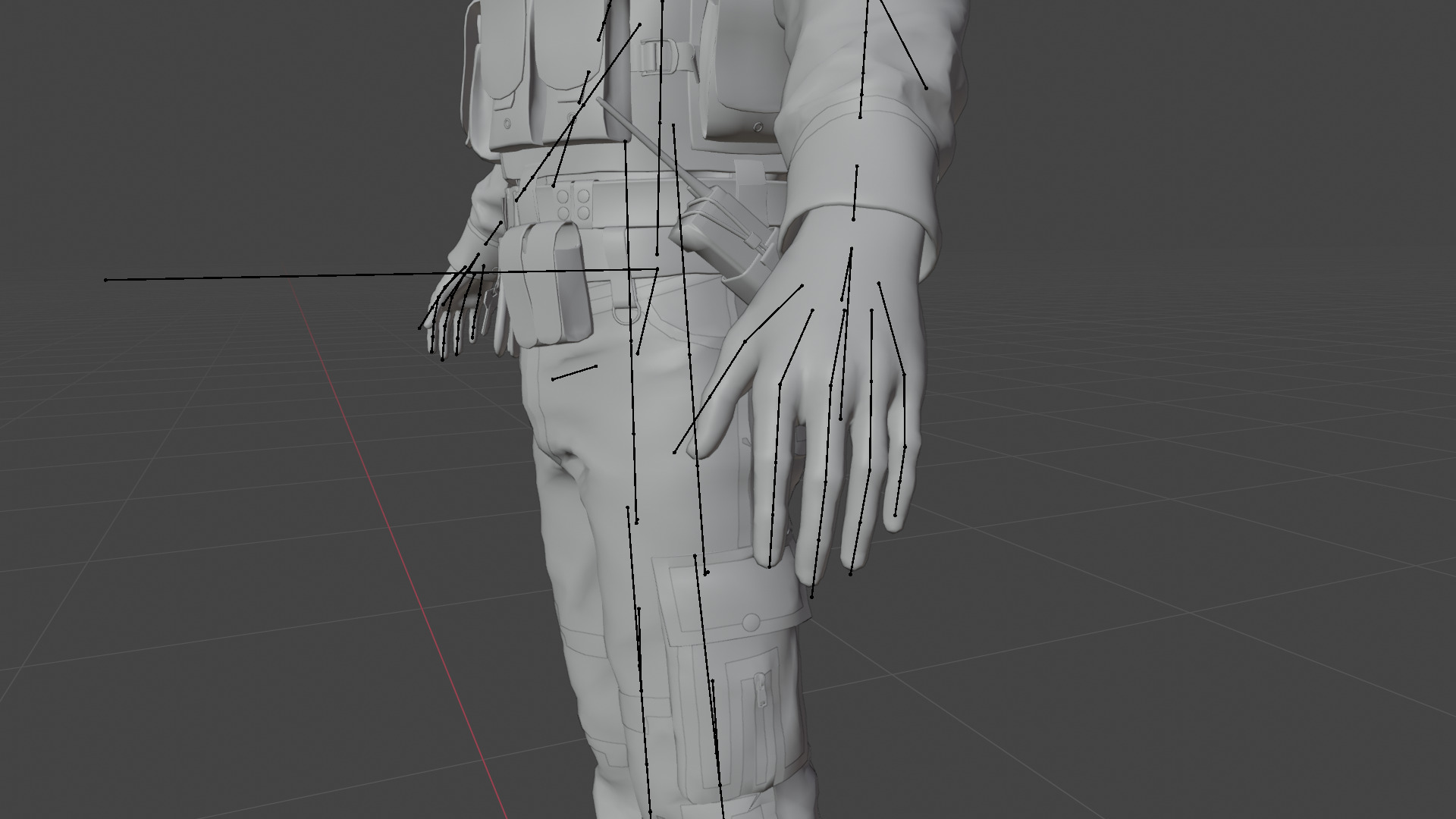 Police Officer Rigged 3D model_30