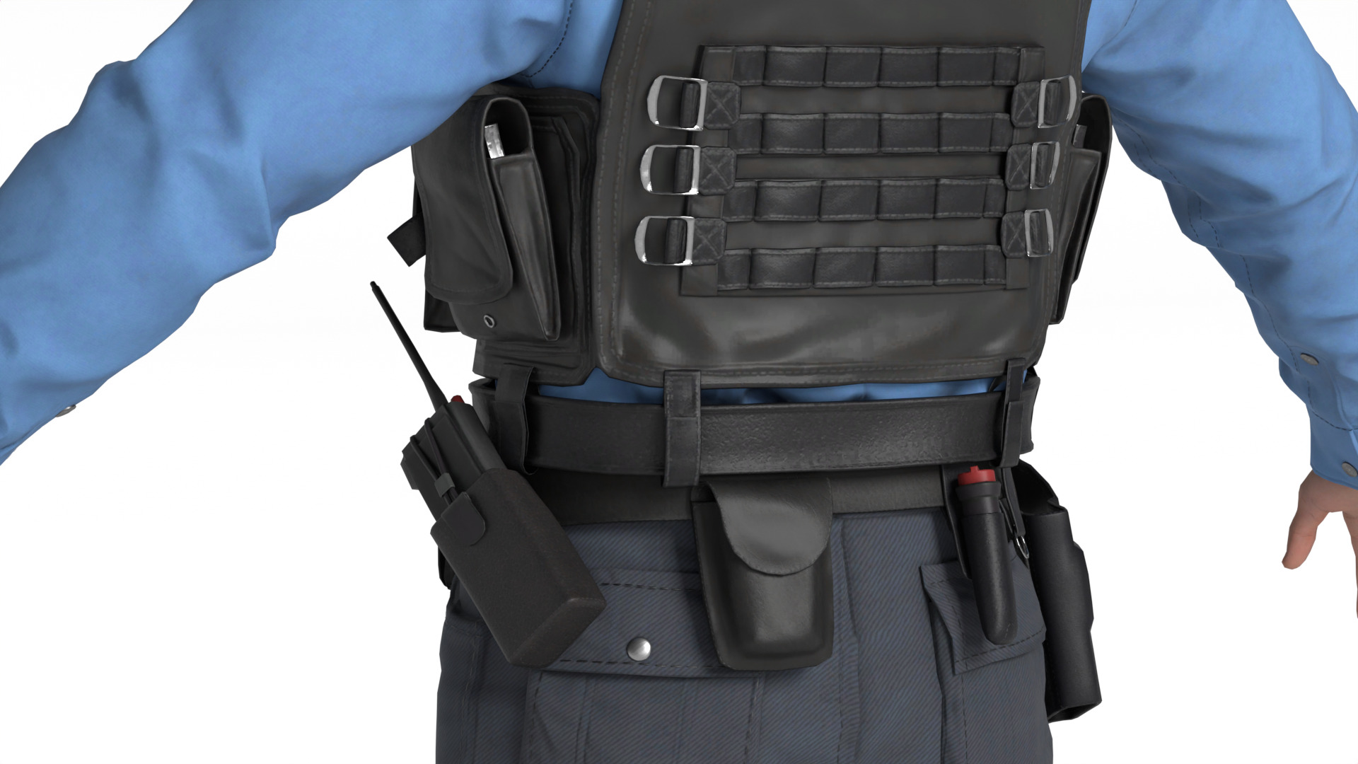 Police Officer Rigged 3D model_18