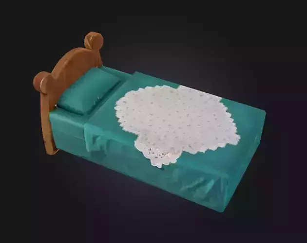 Blue Heart Quilt Bed  Wholesome Comfort with a Touch of Love