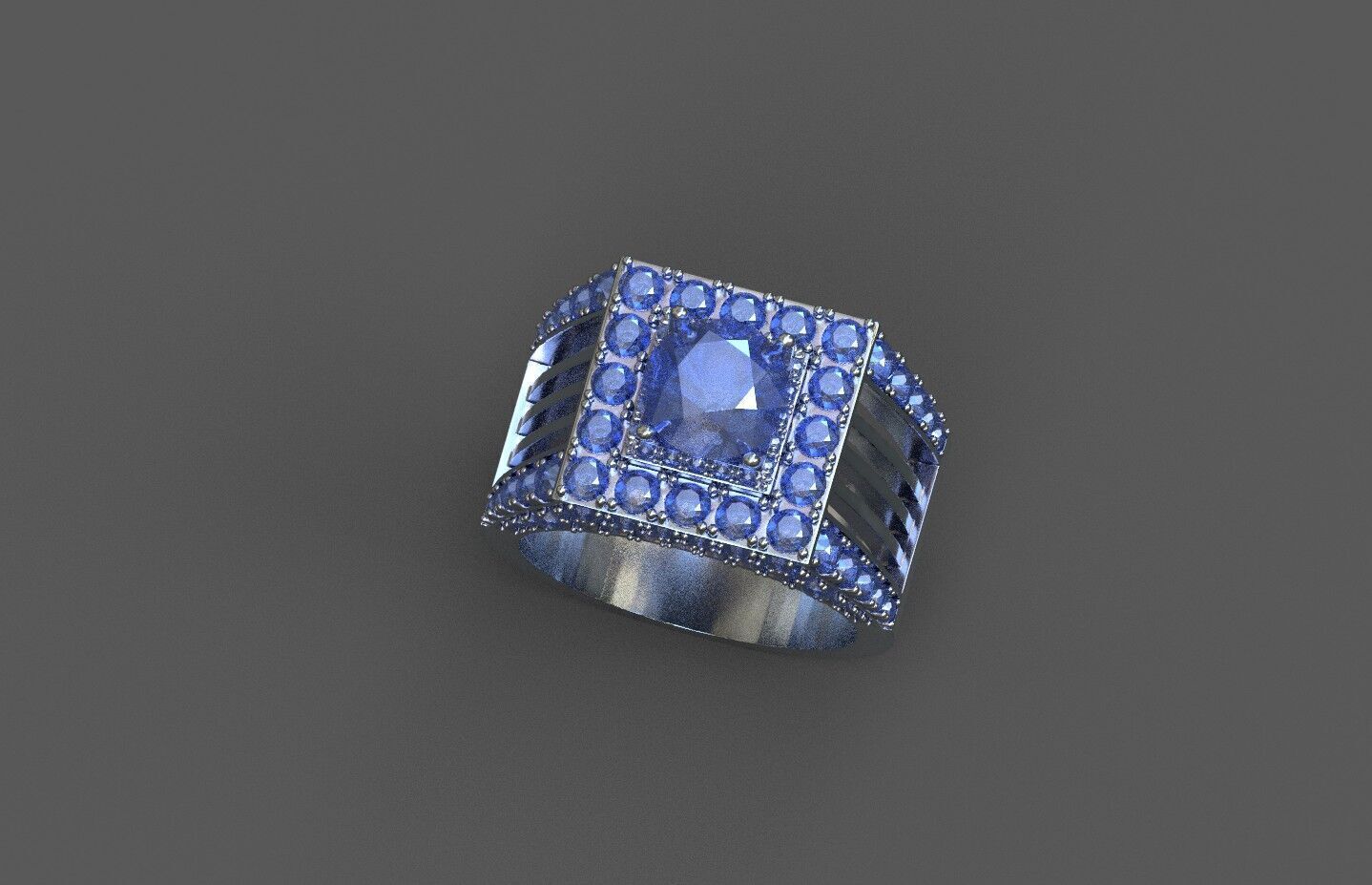 High-Quality 3D Ring Model Low-poly 3D model_4
