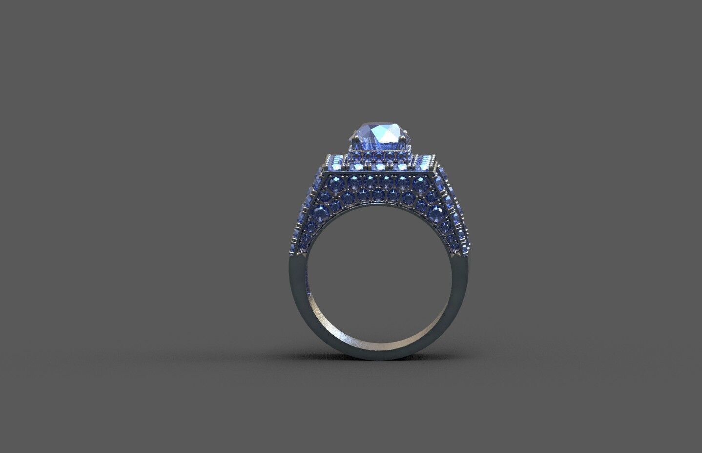 High-Quality 3D Ring Model Low-poly 3D model_1