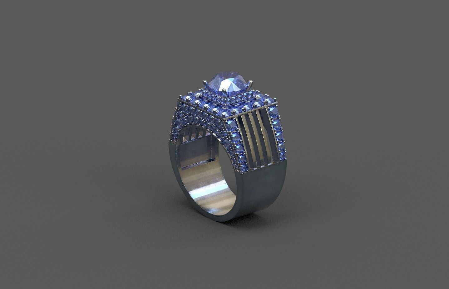 High-Quality 3D Ring Model Low-poly 3D model_2