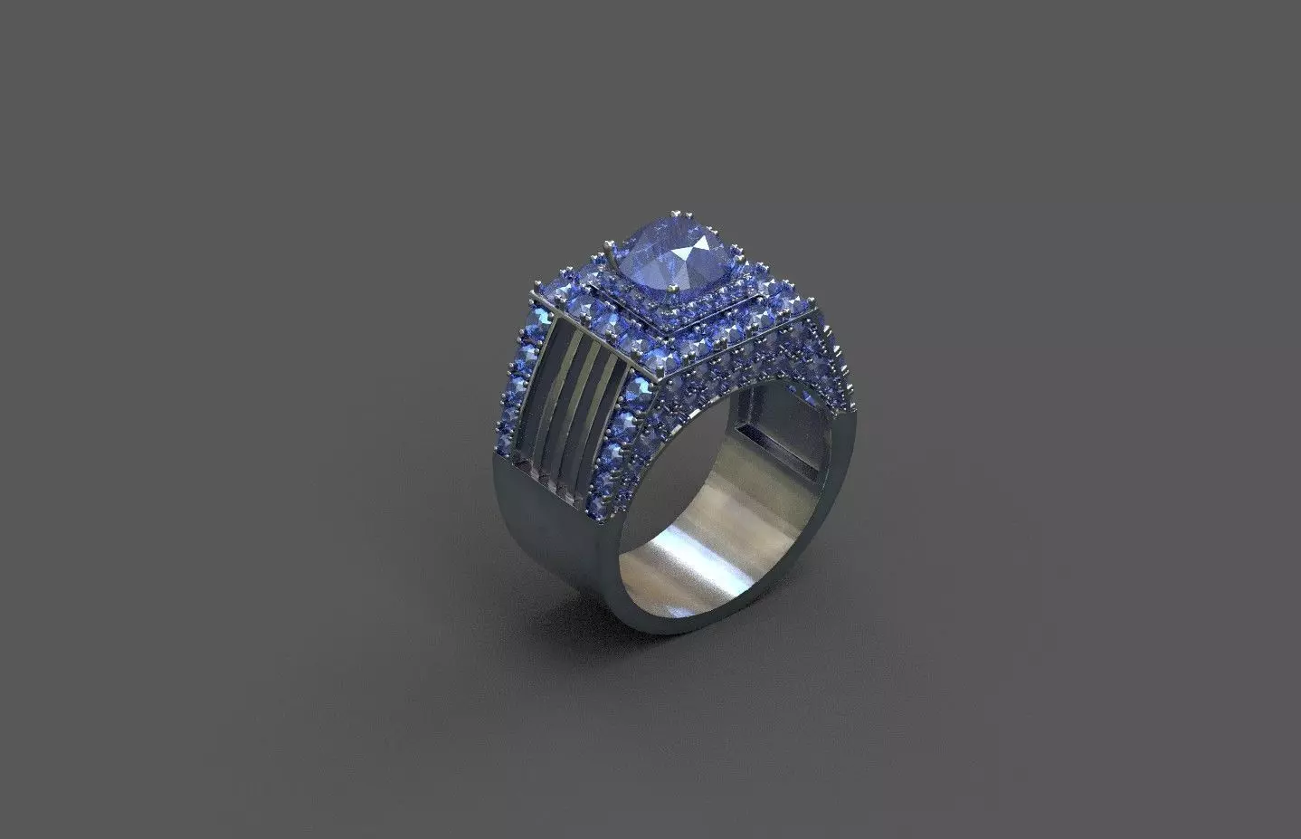 High-Quality 3D Ring Model Low-poly 3D model_0