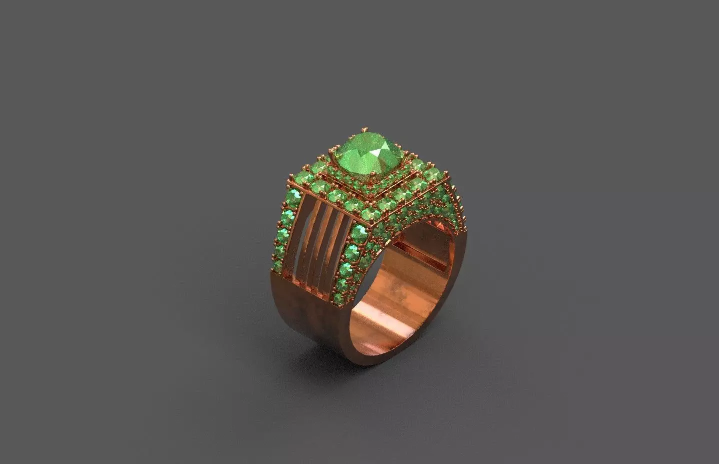 High-Quality 3D Ring Model Low-poly 3D model_0