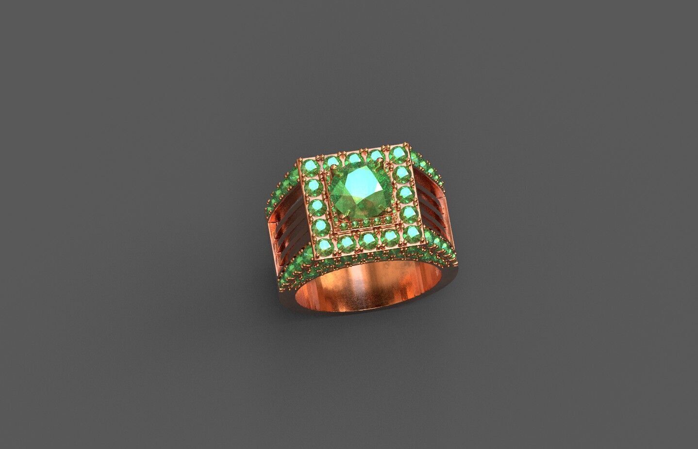 High-Quality 3D Ring Model Low-poly 3D model_4