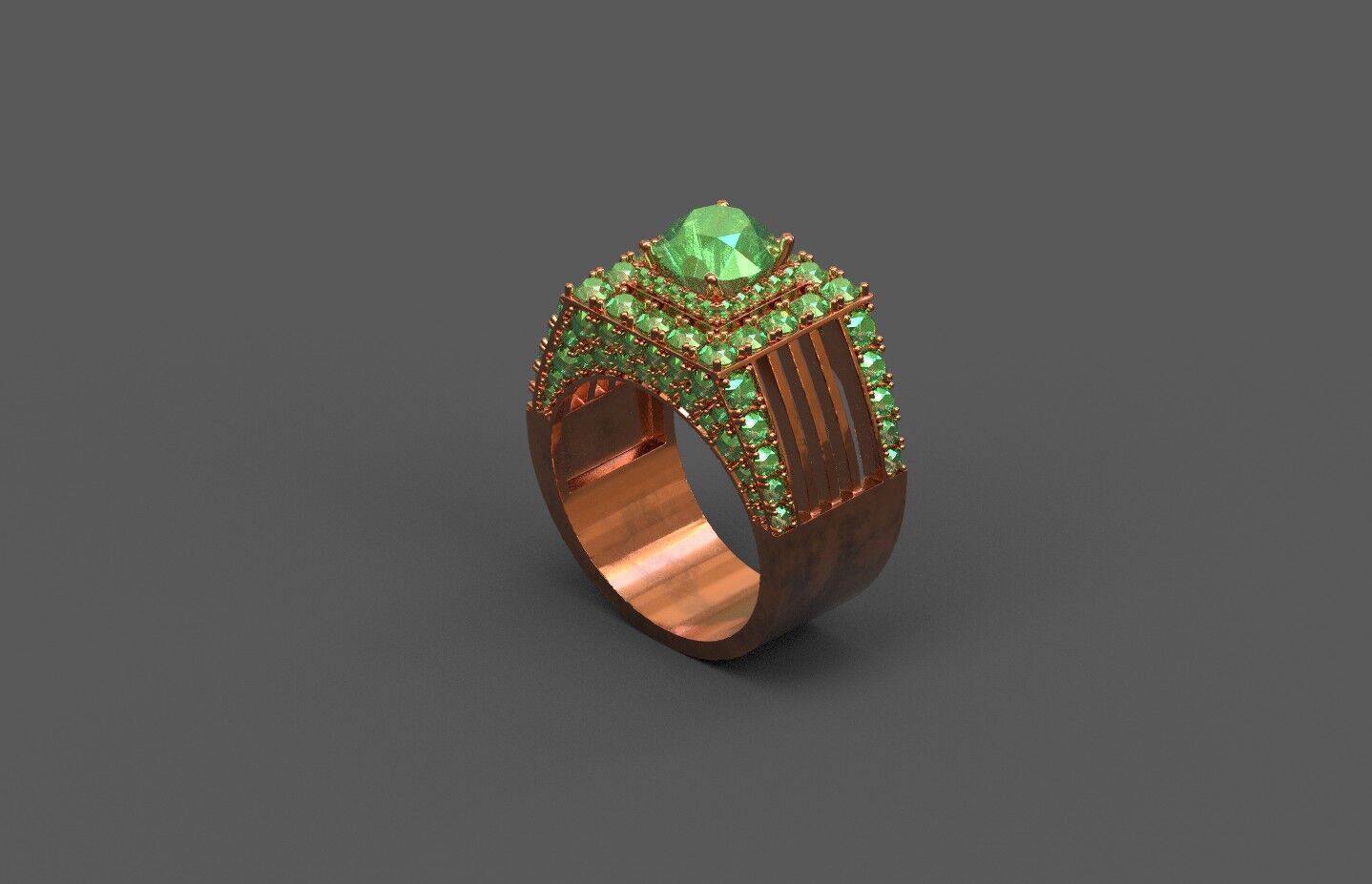 High-Quality 3D Ring Model Low-poly 3D model_2