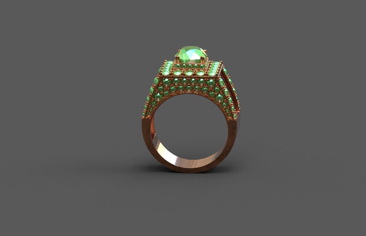 High-Quality 3D Ring Model Low-poly 3D model_1