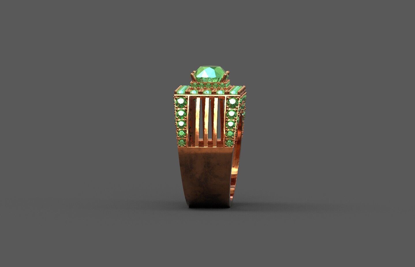 High-Quality 3D Ring Model Low-poly 3D model_3