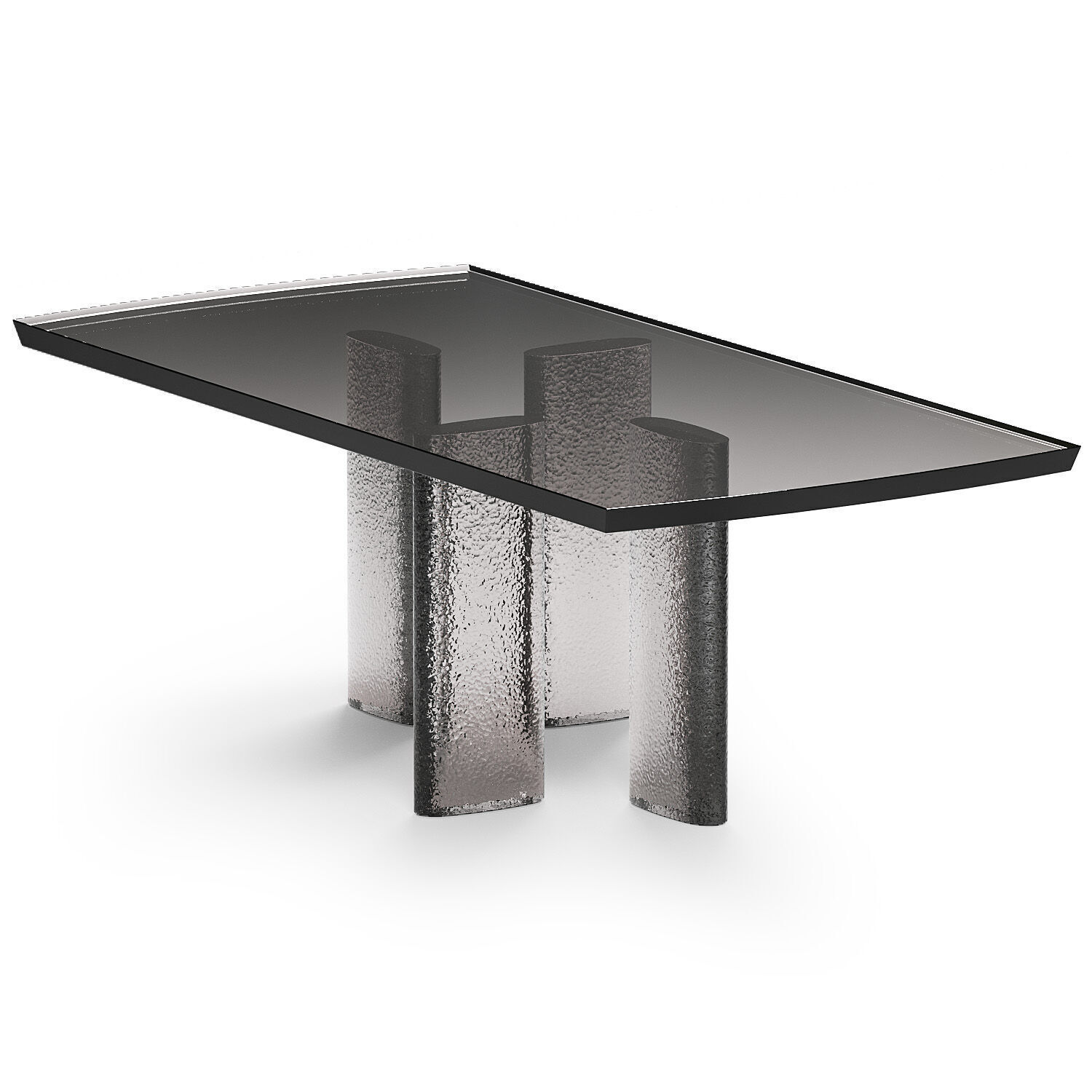 Poliform Adrien Glossy Lacquer Dining Table 3D model_1