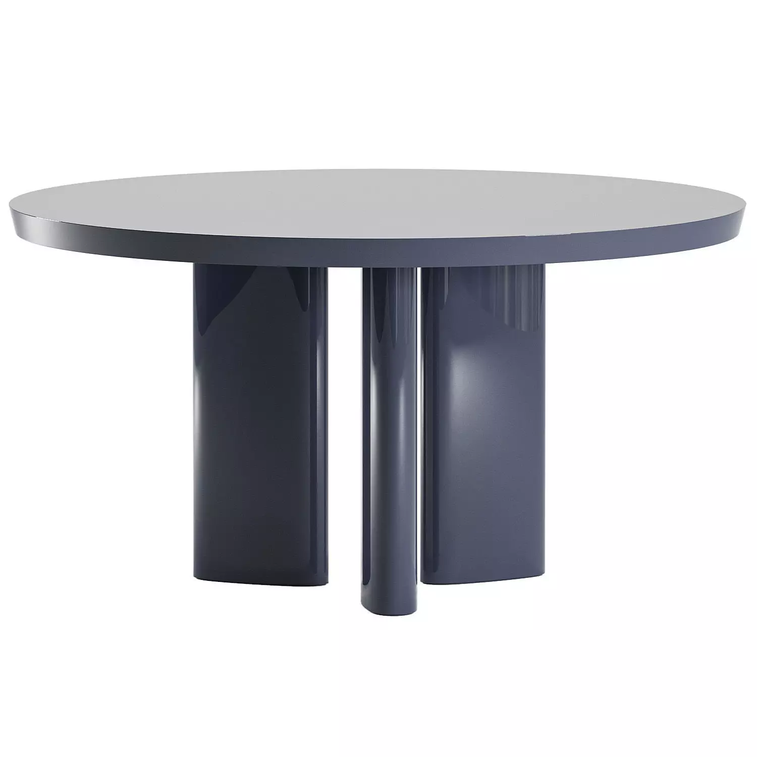 Poliform Adrien Glossy Lacquer Round Dining Table 3D model