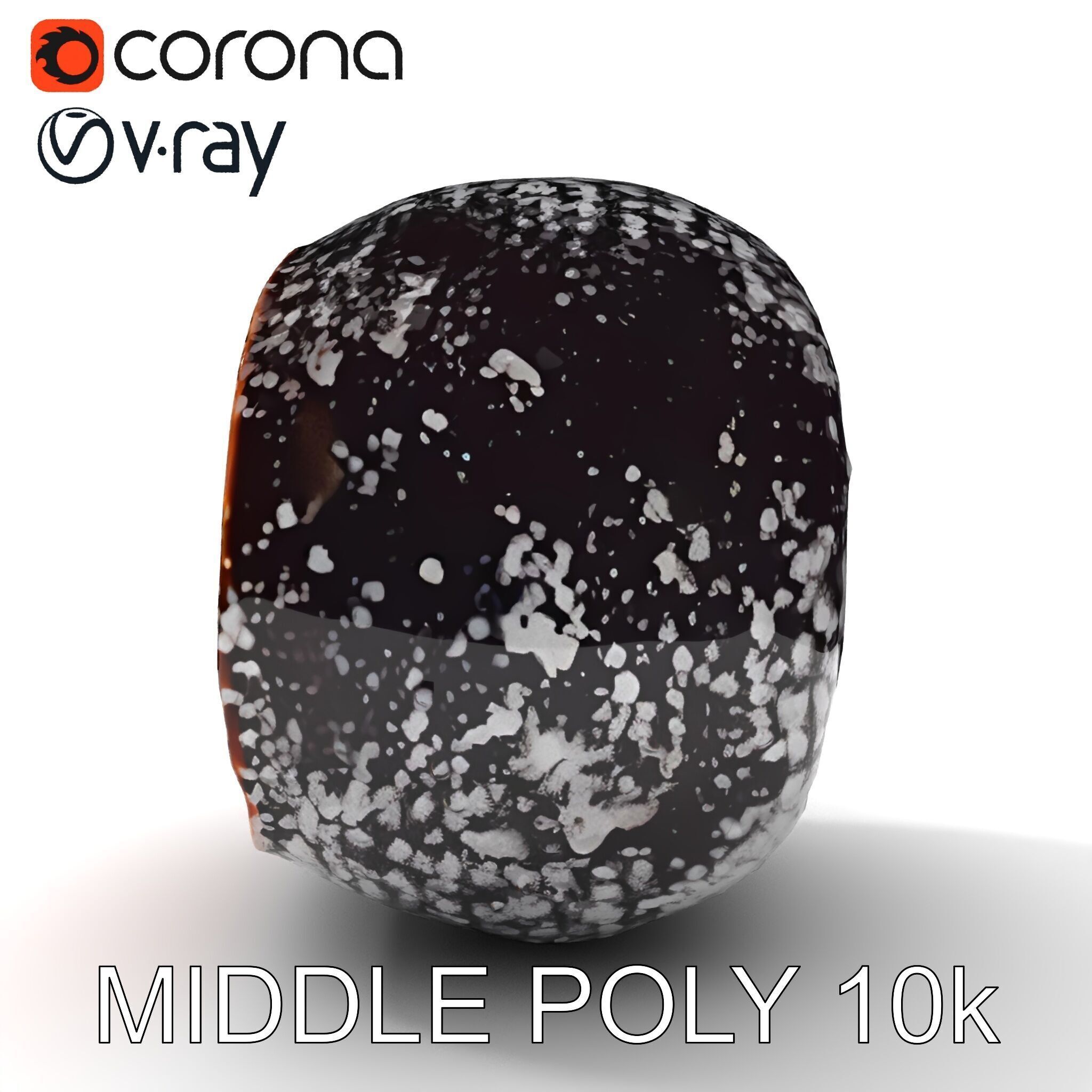 Chocolate Truffle Model Pack Low-poly 3D model_19