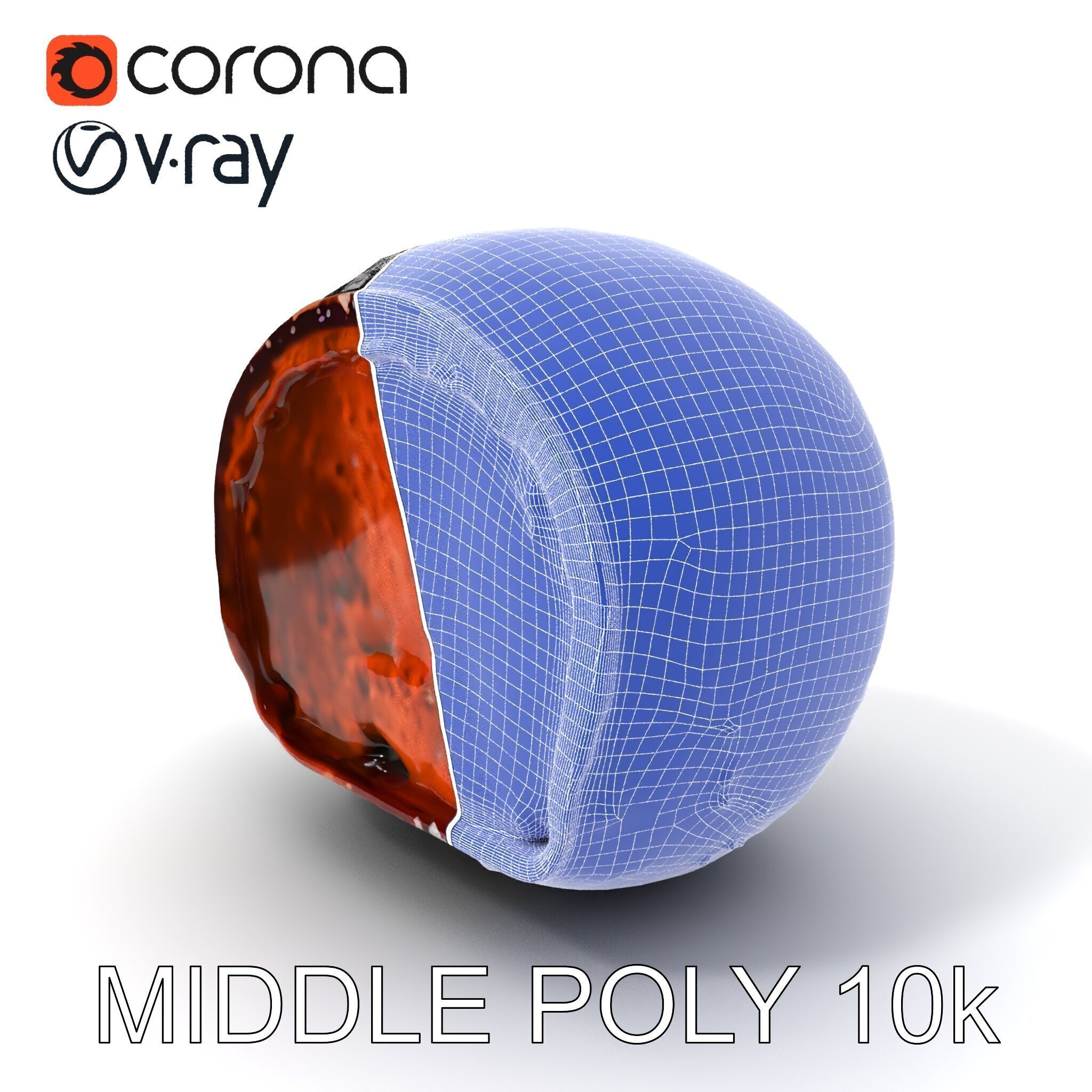 Chocolate Truffle Model Pack Low-poly 3D model_15