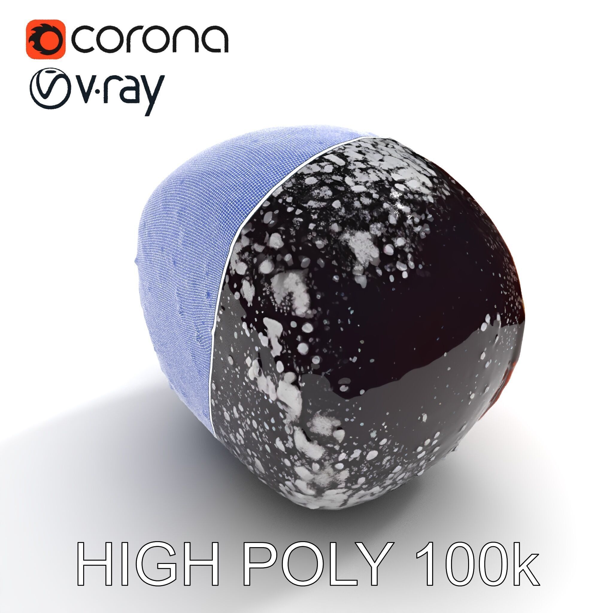 Chocolate Truffle Model Pack Low-poly 3D model_35