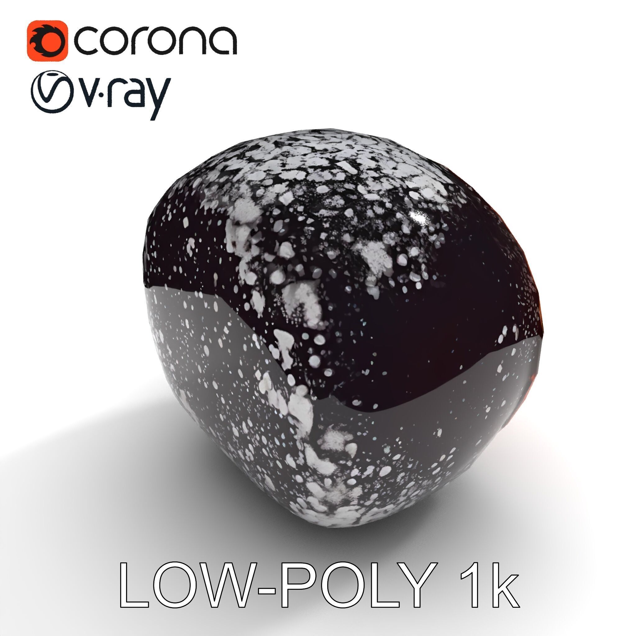 Chocolate Truffle Model Pack Low-poly 3D model_28