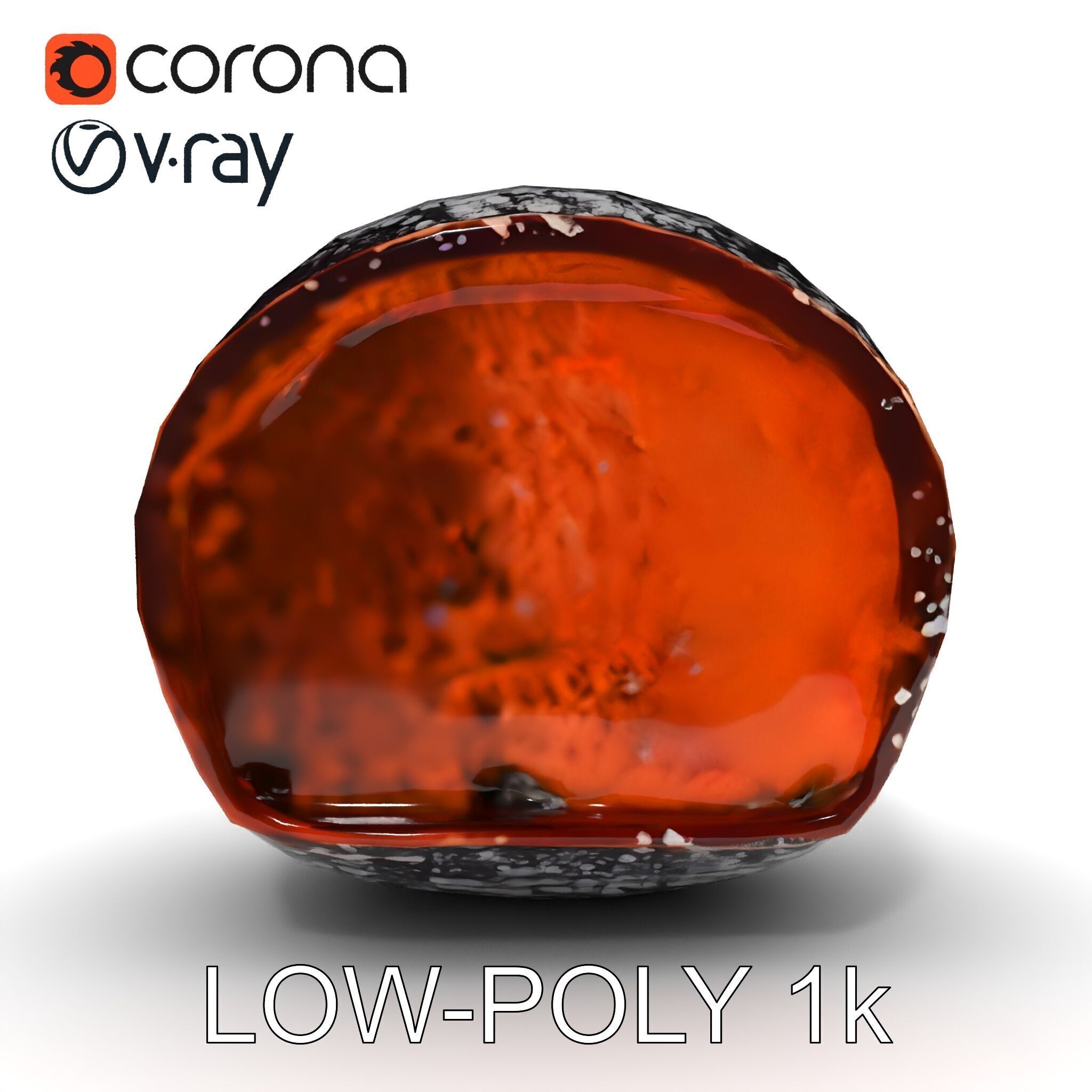 Chocolate Truffle Model Pack Low-poly 3D model_25