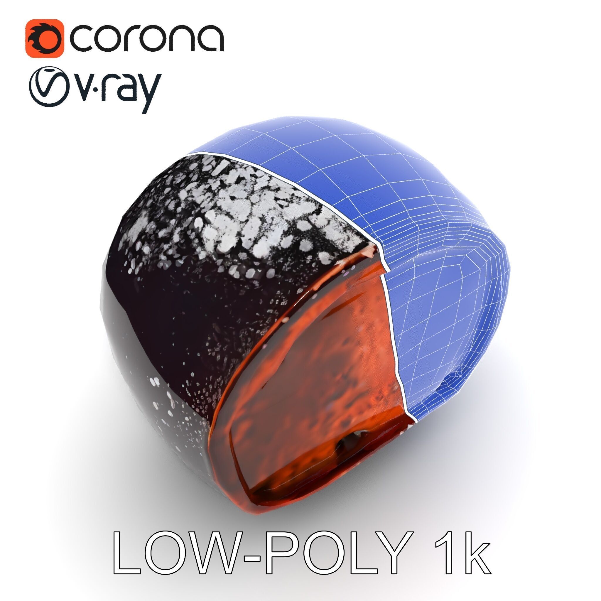 Chocolate Truffle Model Pack Low-poly 3D model_33