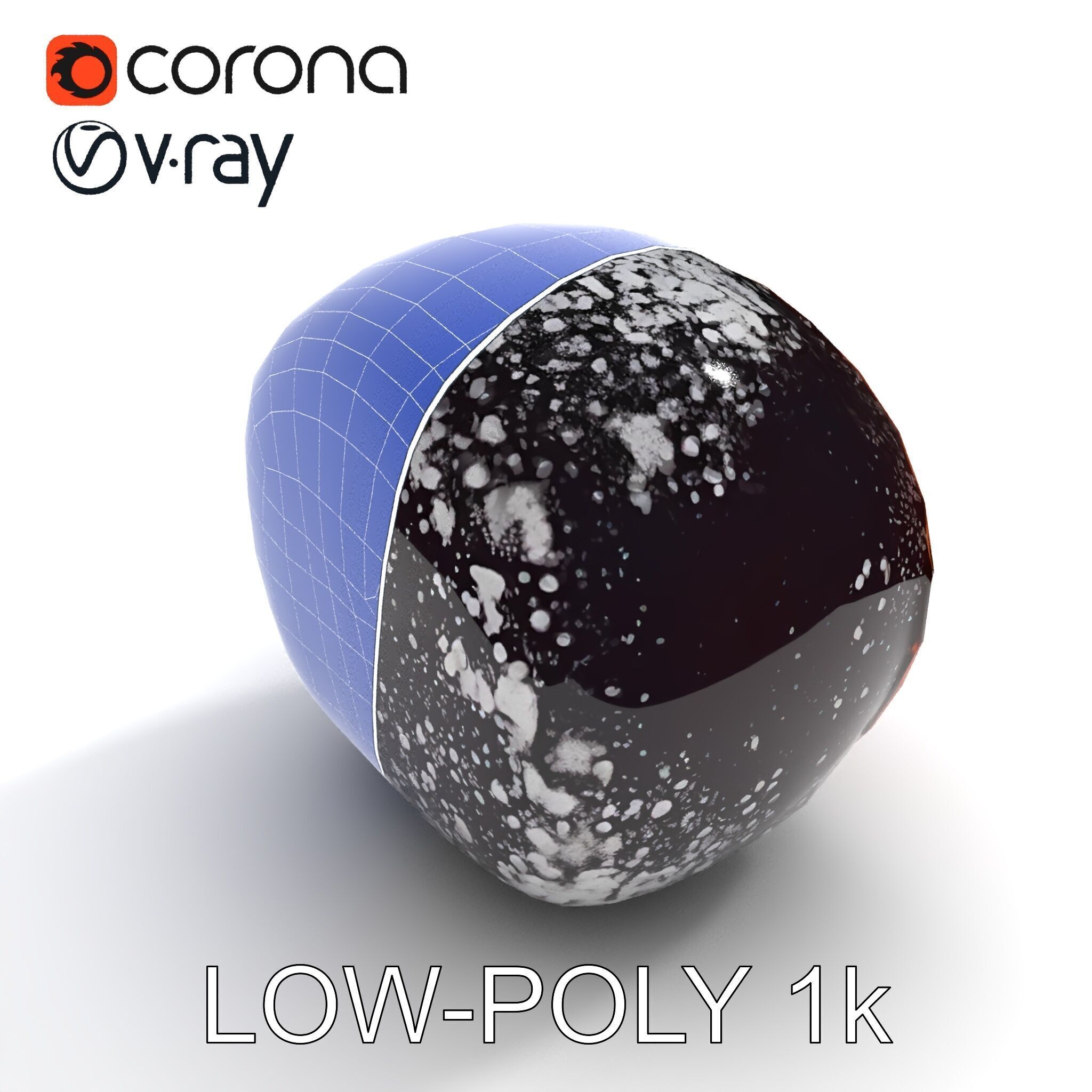 Chocolate Truffle Model Pack Low-poly 3D model_23