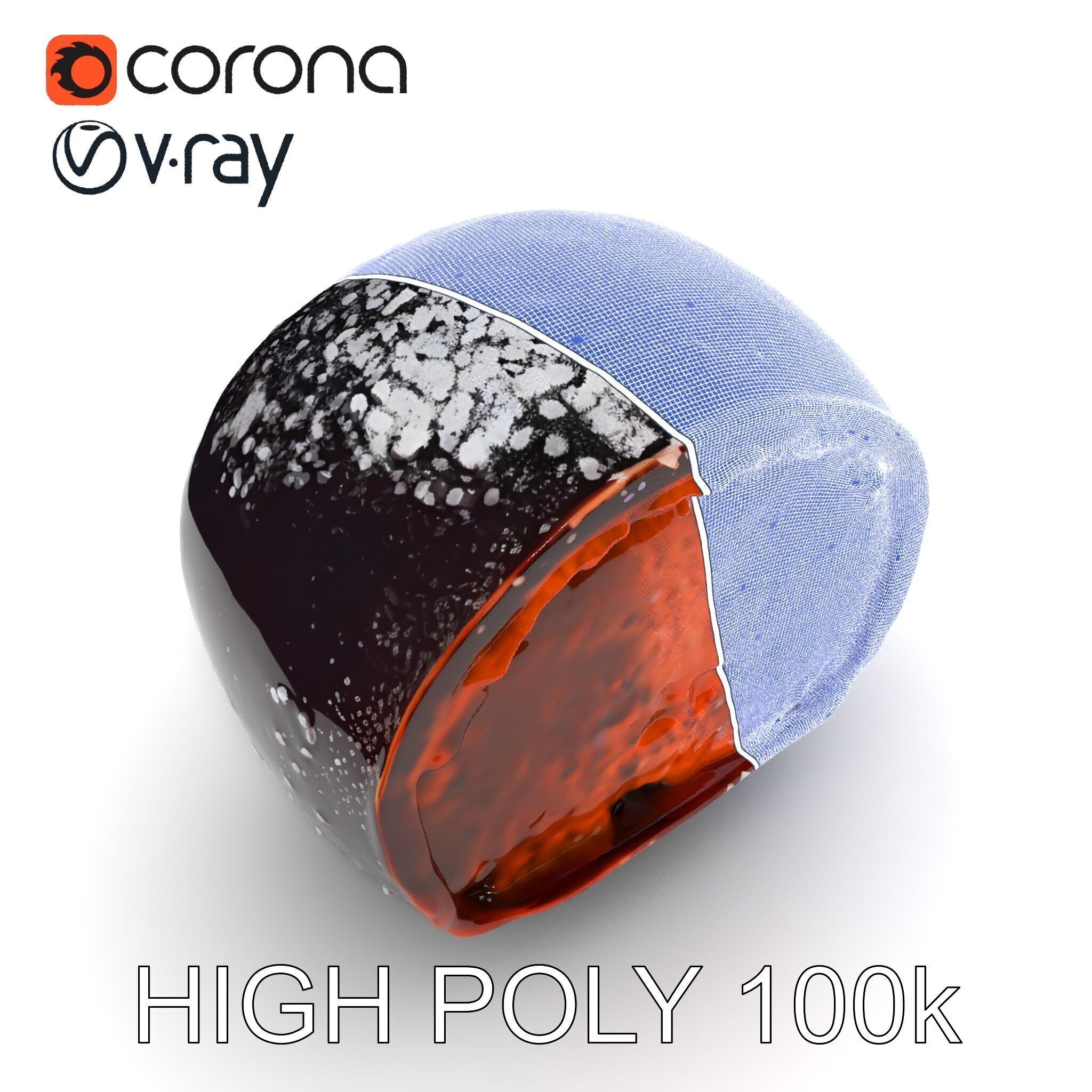 Chocolate Truffle Model Pack Low-poly 3D model_34