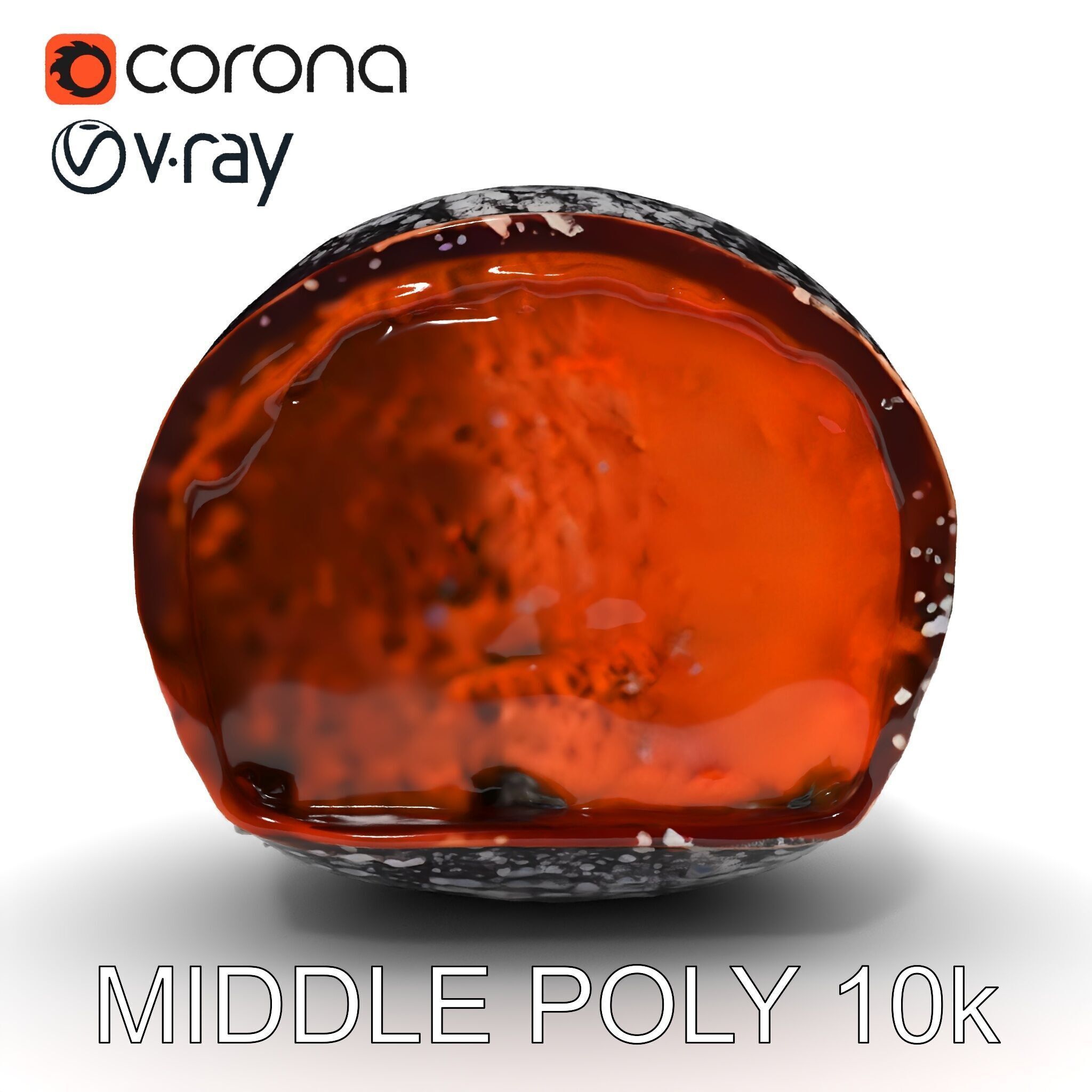 Chocolate Truffle Model Pack Low-poly 3D model_9