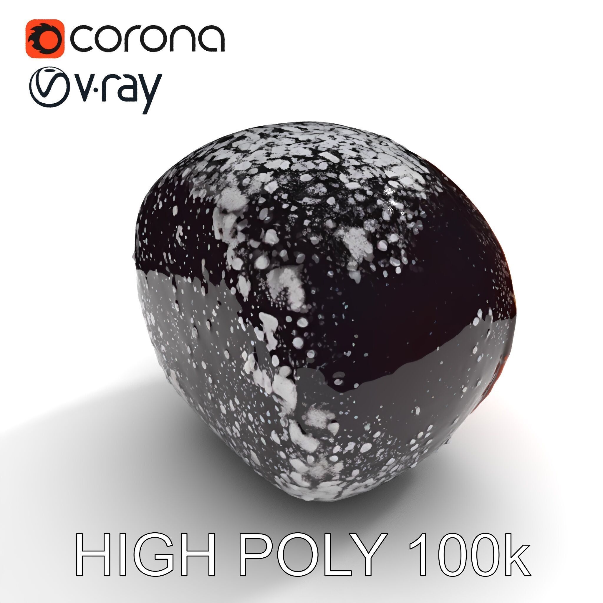 Chocolate Truffle Model Pack Low-poly 3D model_26