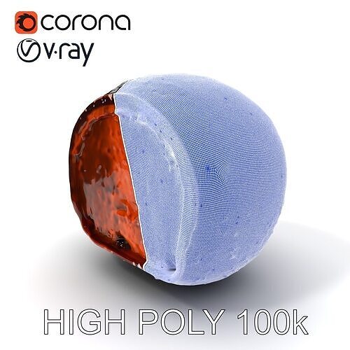 Chocolate Truffle Model Pack Low-poly 3D model 4