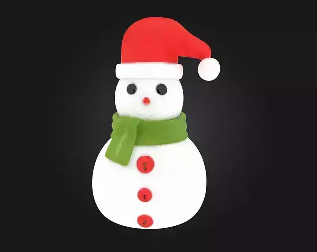 Festive Snowman  A Cheerful Icon of Winter Joy