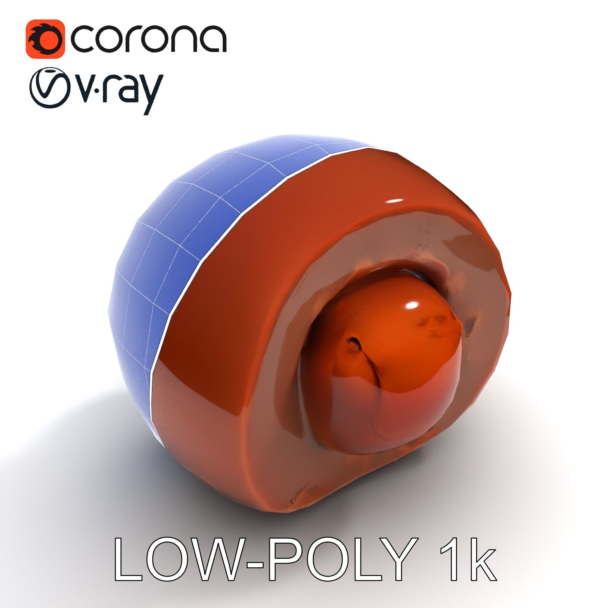 Chocolate Truffle Model Pack Realistic D Model Low-poly 3D model_34