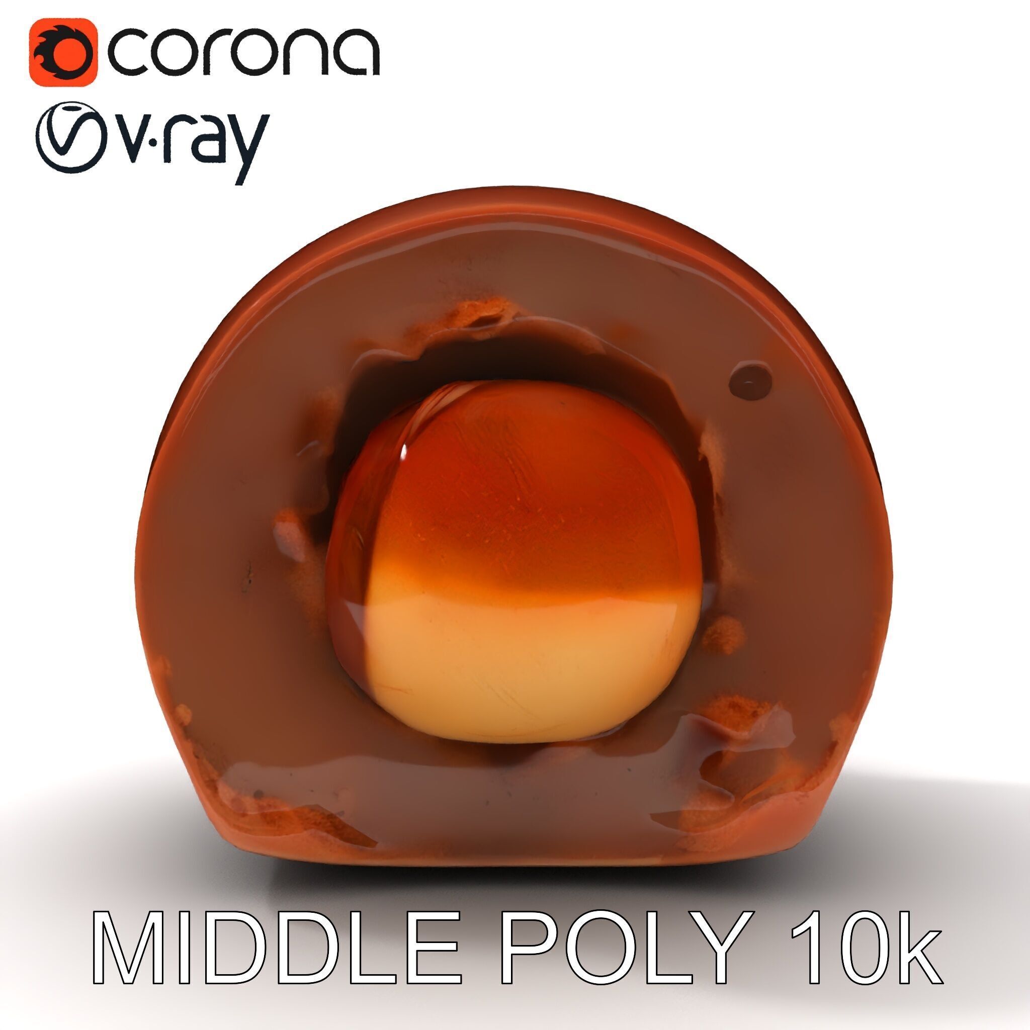 Chocolate Truffle Model Pack Realistic D Model Low-poly 3D model_6