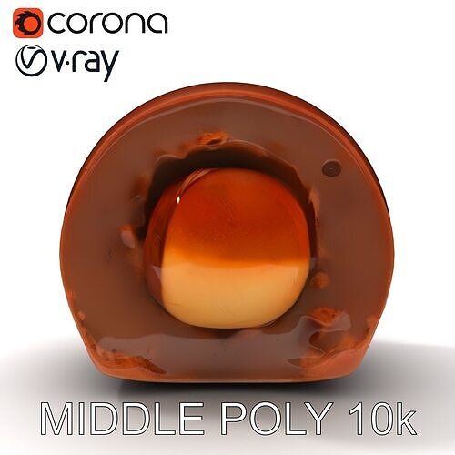 Chocolate Truffle Model Pack  Realistic D Model Low-poly 3D model 6