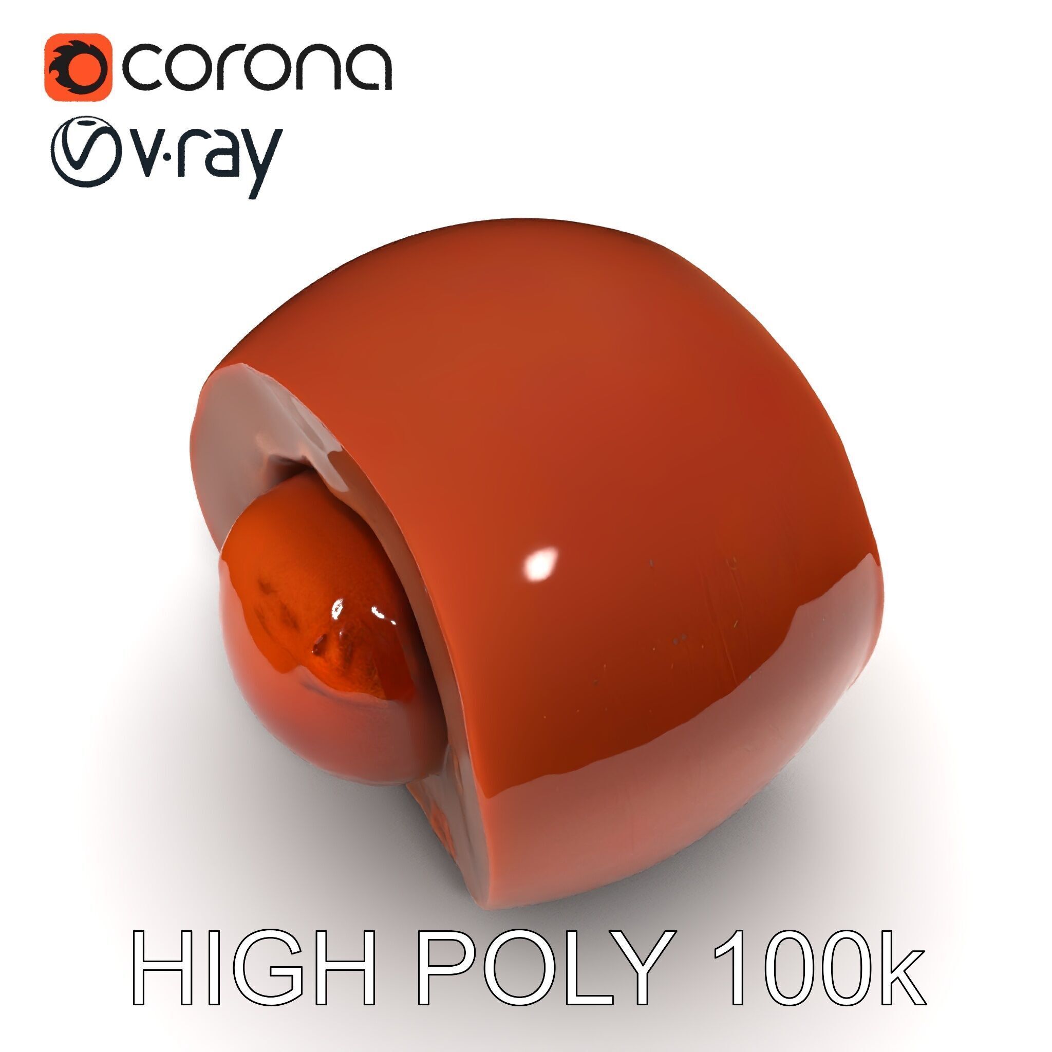 Chocolate Truffle Model Pack Realistic D Model Low-poly 3D model_13