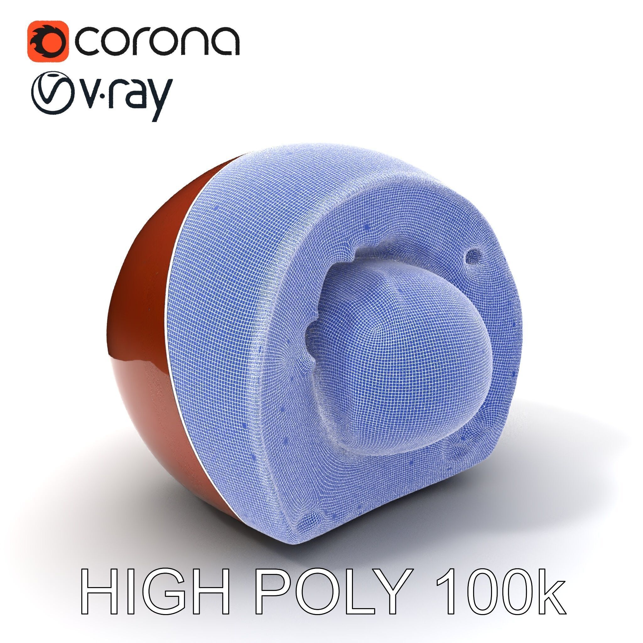 Chocolate Truffle Model Pack Realistic D Model Low-poly 3D model_4