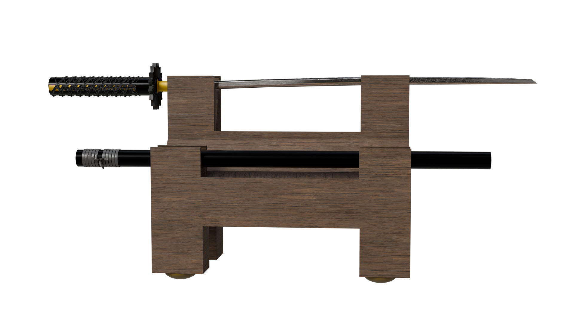 3D Katana Model Low-poly 3D model_2