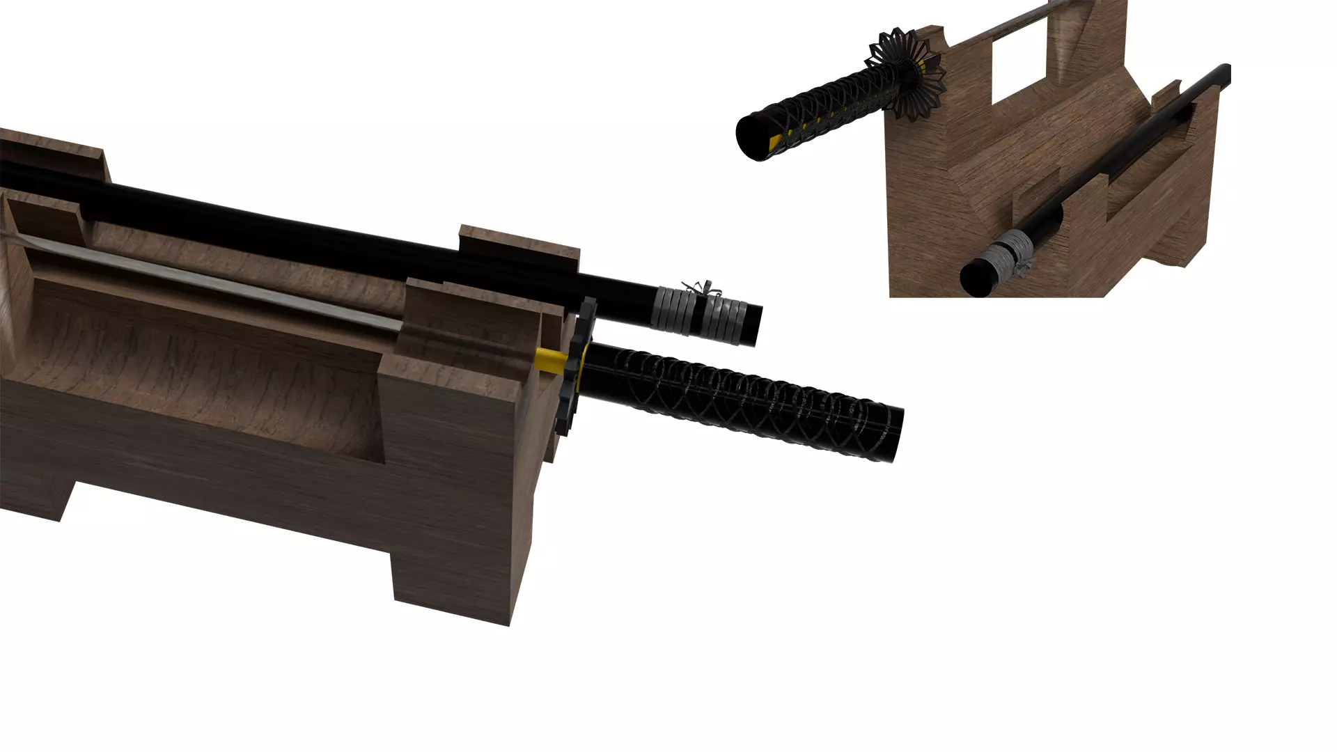 3D Katana Model Low-poly 3D model_0