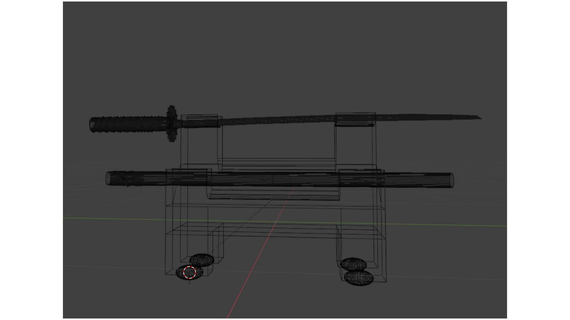 3D Katana Model Low-poly 3D model_6