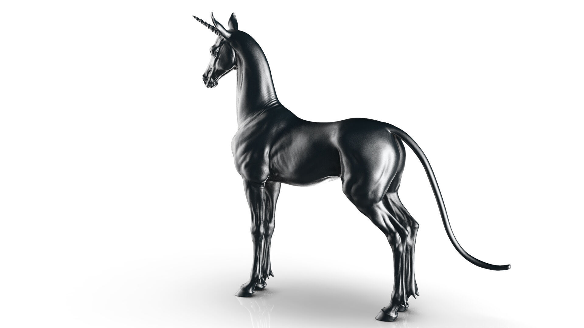 Horse Unicorn  -  TPose 3D model_6