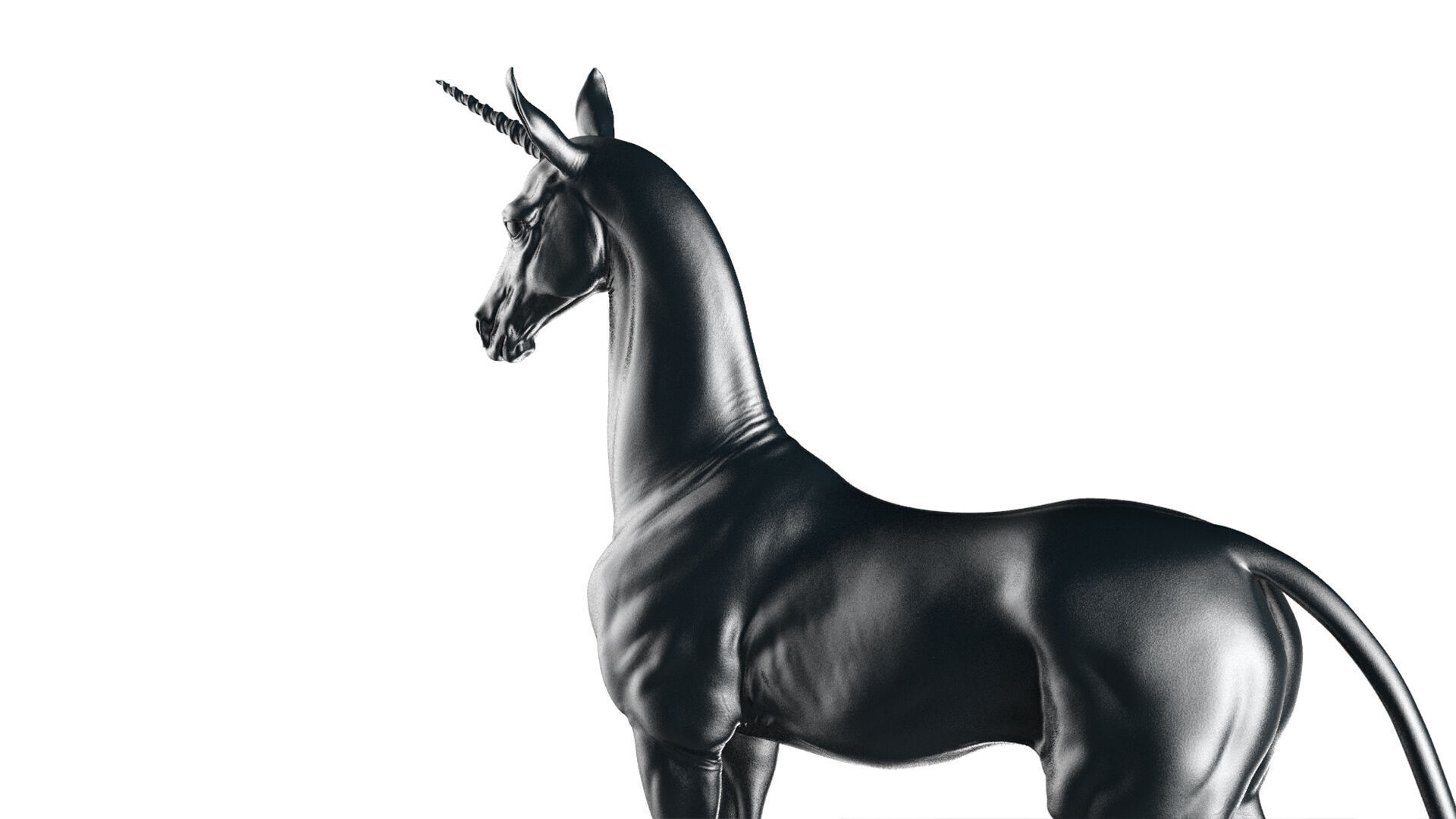 Horse Unicorn  -  TPose 3D model_10