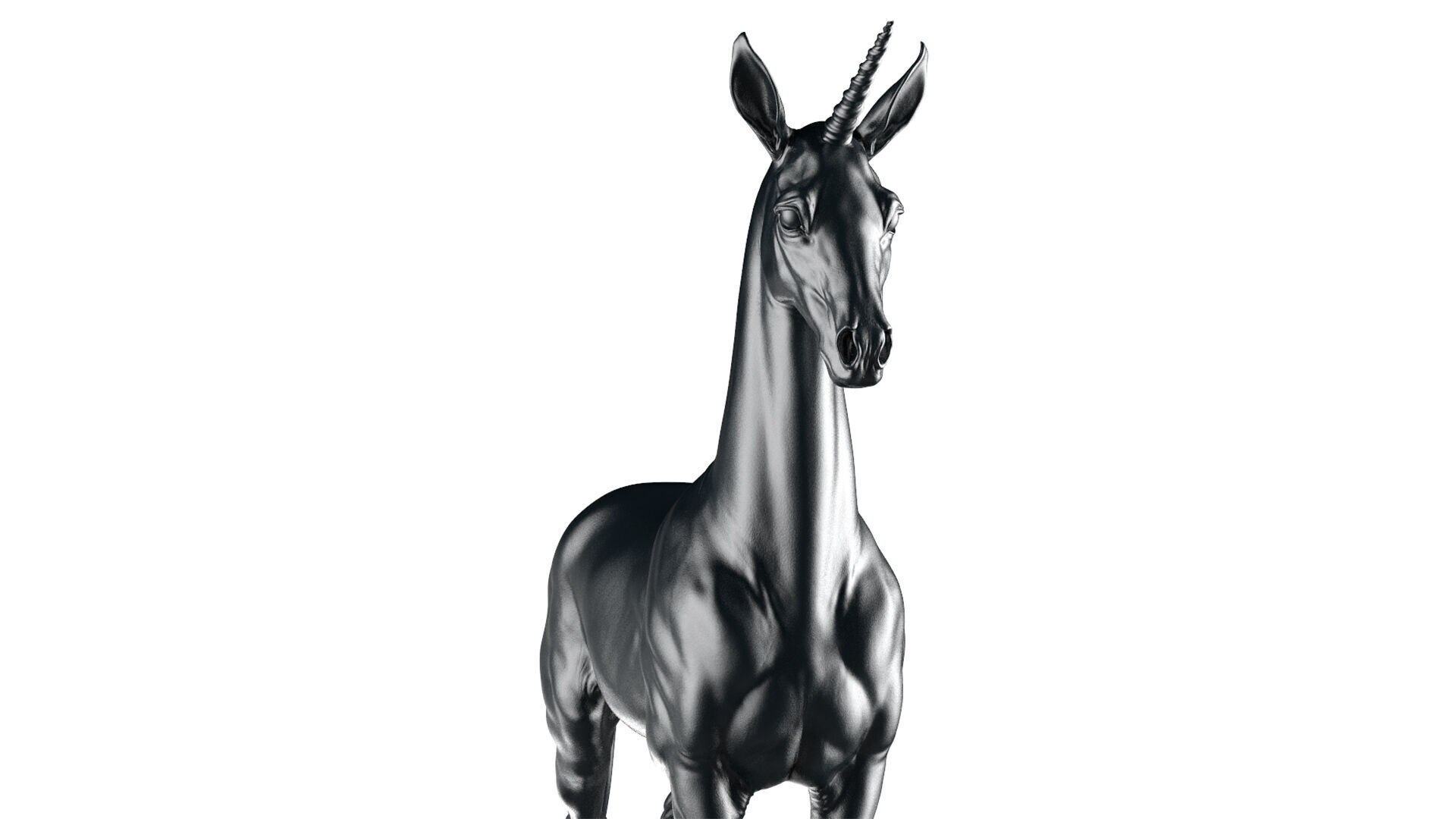 Horse Unicorn  -  TPose 3D model_8