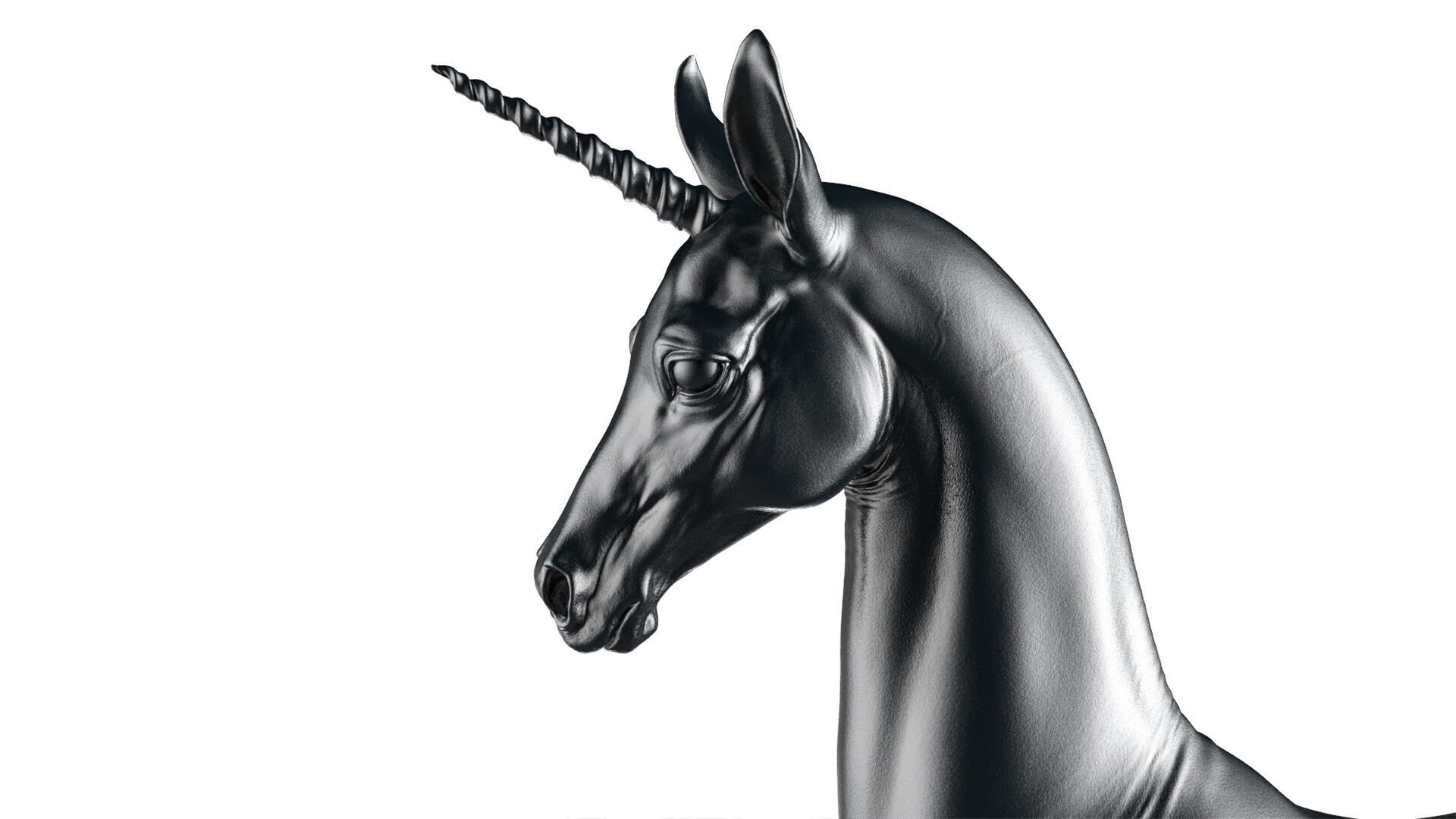 Horse Unicorn  -  TPose 3D model_9