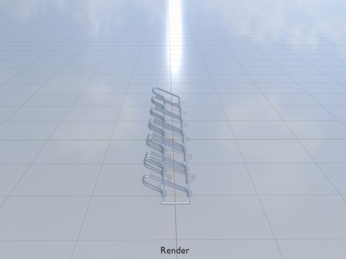 Bicycle Bracket Parker Version 2 Low-poly 3D model_14