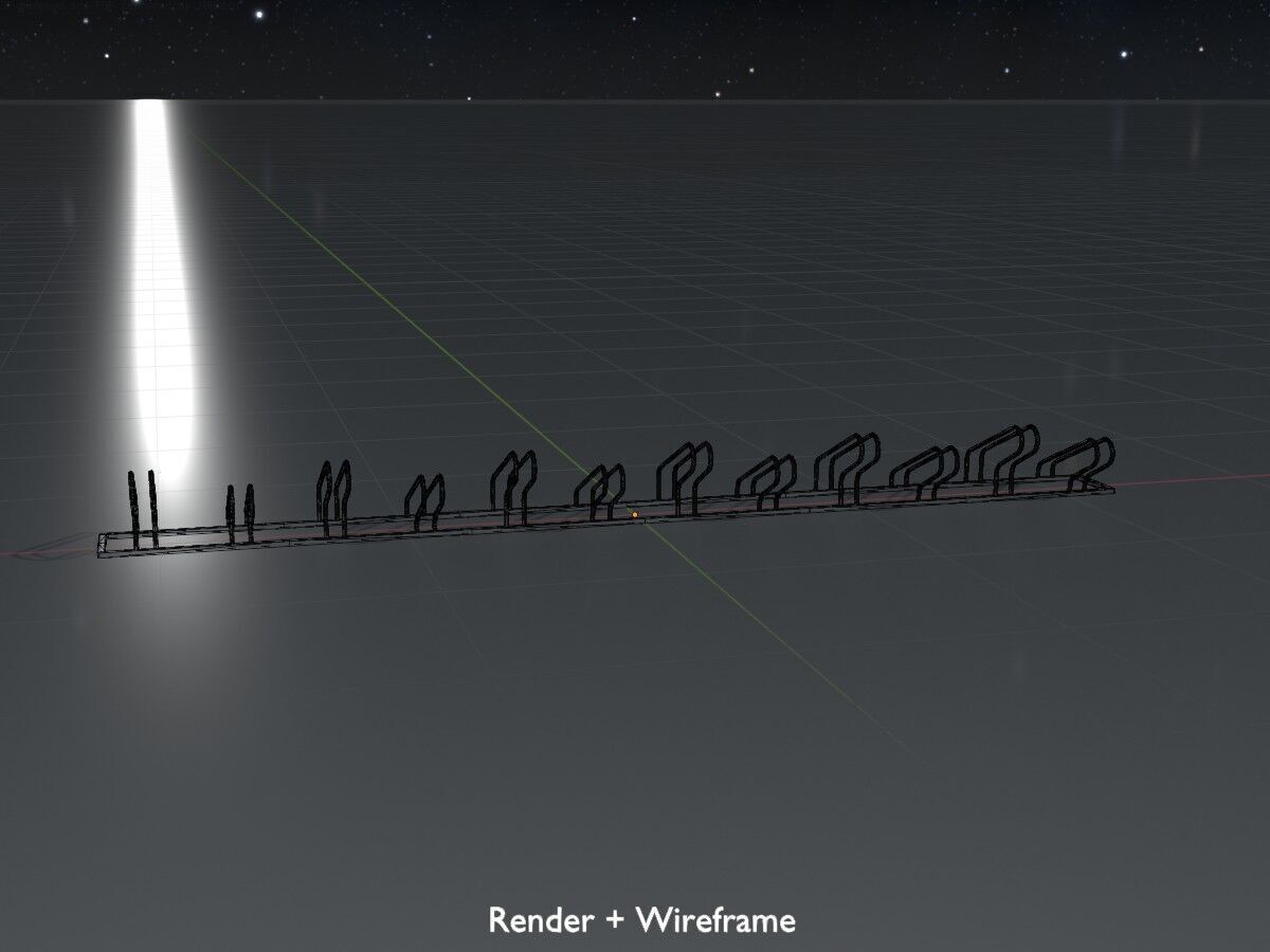 Bicycle Bracket Parker Version 2 Low-poly 3D model_8